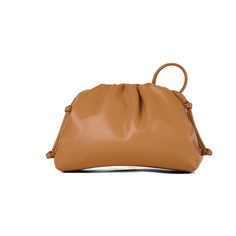 2025 Cloud Bag Pleated Dumpling Bag Women'S Commuter Handbag Solid Color Simple Shoulder Crossbody Bag Trend - Image 3