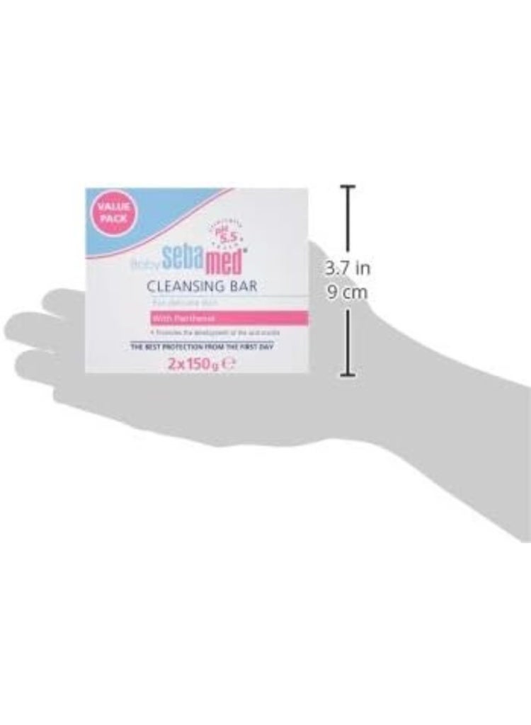 Sebamed Baby Cleansing Bar 150g x2 Value Pack – pH 5.5 Gentle Soap-Free Cleanser for Baby Skin - Image 3
