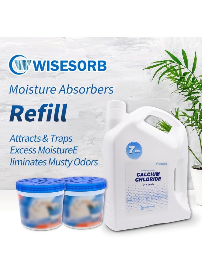 Wisesorb Premium Quality Desiccant Bulk Material, Desiccant Dehumidifier Calcium Chloride, 7 LBS - Image 3