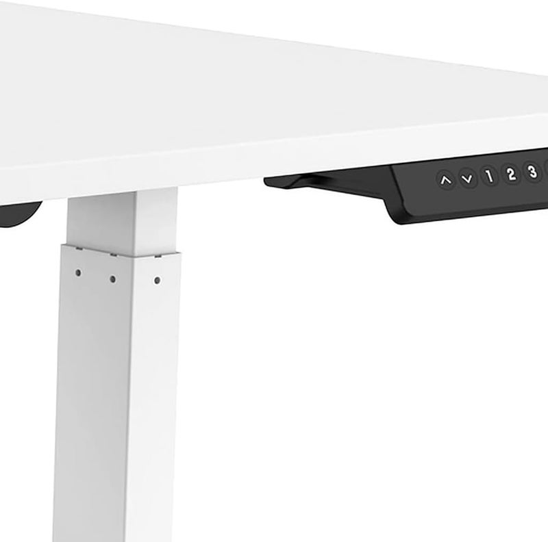 Harmony Home Electric Height Adjustable Standing Desk – Smart Sit-Stand Desk with Smooth Lifting Columns, Ergonomic Office Table for Home, Study & Workspaces - White - Image 4