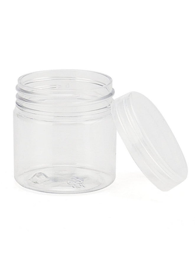 MUKLEI 70 Pcs 2Oz Clear Plastic Bead Containers Round Bead Containers With Lids Mini Sample Container For Lotions Beads Candies Spice - Image 3