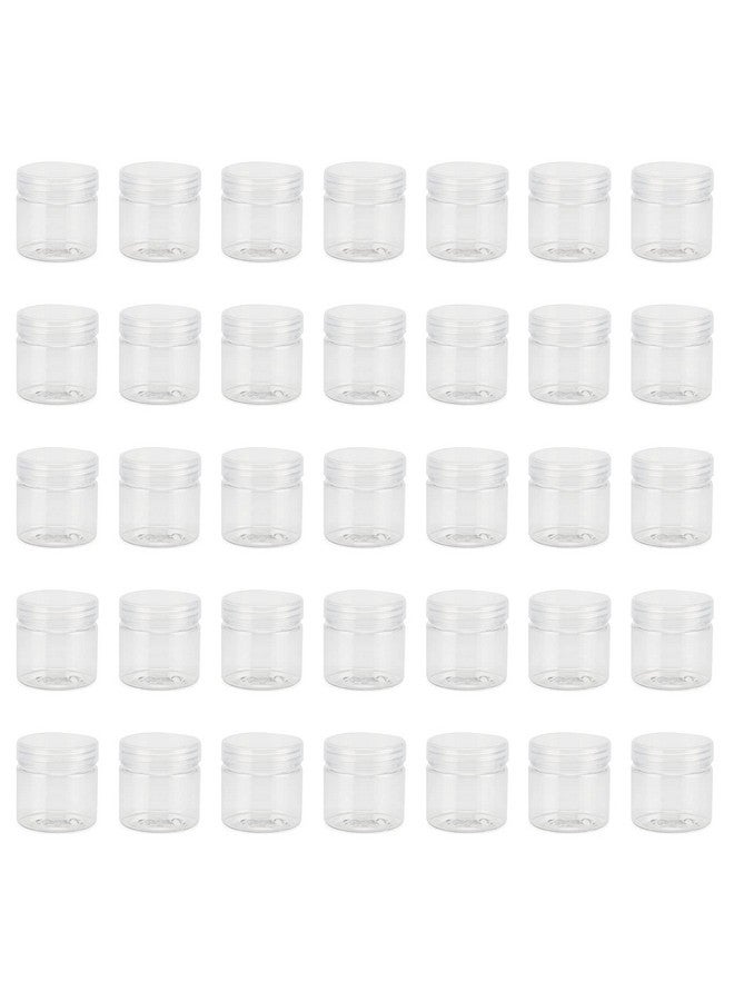 MUKLEI 70 Pcs 2Oz Clear Plastic Bead Containers Round Bead Containers With Lids Mini Sample Container For Lotions Beads Candies Spice - Image 1