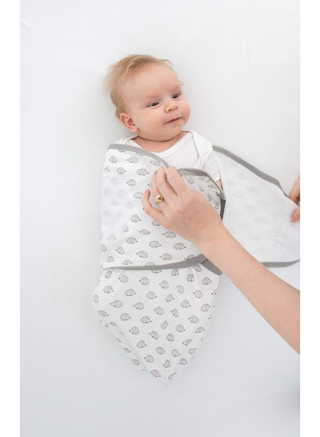 SwaddleDesigns Swaddle Blanket with Adjustable Wrap, Set of 3, Tiny Hedgehog, Black - Image 4