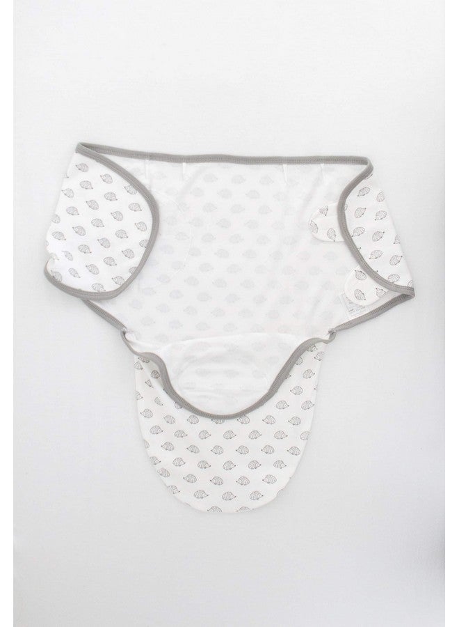 SwaddleDesigns Swaddle Blanket with Adjustable Wrap, Set of 3, Tiny Hedgehog, Black - Image 5