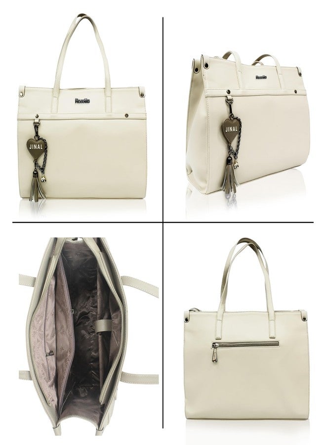 روزيتا مجموعة هدايا التجميل روزيتا 6 في 1 للنساء | حقيبة يد أنيقة بلون أبيض كريمي مع جل للوجه، لوشن الصبار، جل استحمام، ملح استحمام ومرطب شفاه | مجموعة سبا فاخرة. - Image 4