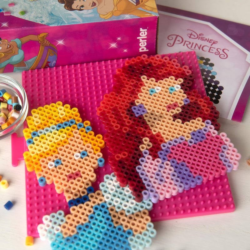 Perler Disney Princesses Fused Bead Craft Activity Kit, Includes 5 Patterns, Finished Project Sizes Vary, Multicolor 2003 Pieces - Image 5