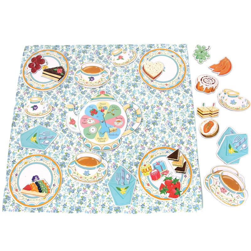 eeBoo: Tea Party Spinner Game, Develops Patience and Social Skills for Children, 2 to 4 Players, 15 to 30 Minute Play Time, for Ages 3 and up - Image 4
