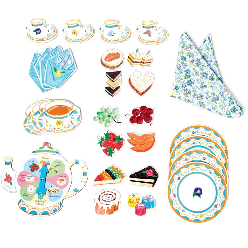 eeBoo: Tea Party Spinner Game, Develops Patience and Social Skills for Children, 2 to 4 Players, 15 to 30 Minute Play Time, for Ages 3 and up - Image 5