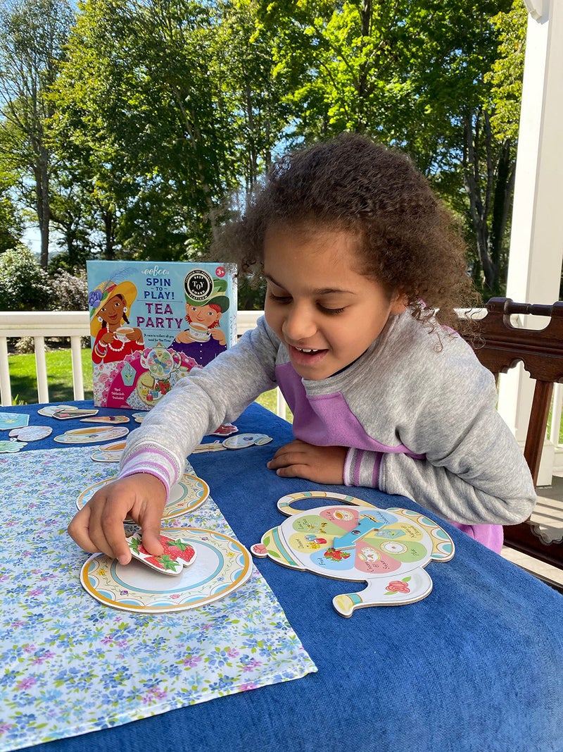 eeBoo: Tea Party Spinner Game, Develops Patience and Social Skills for Children, 2 to 4 Players, 15 to 30 Minute Play Time, for Ages 3 and up - Image 2