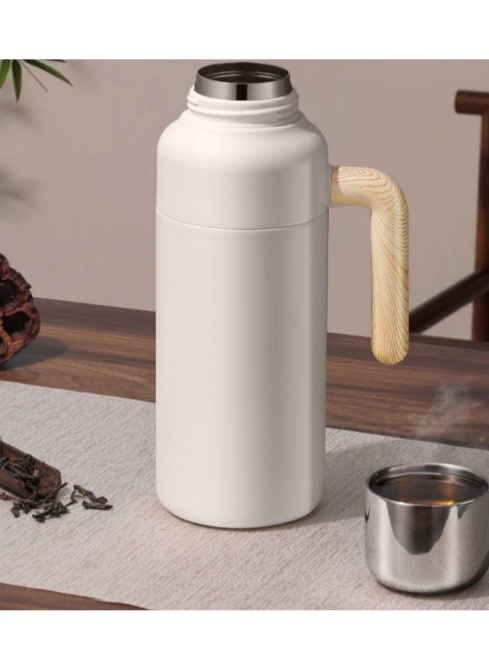 EBMINI - Small Steel Cannon Stewed Teapot Stainless Steel Insulated Pot - Image 1