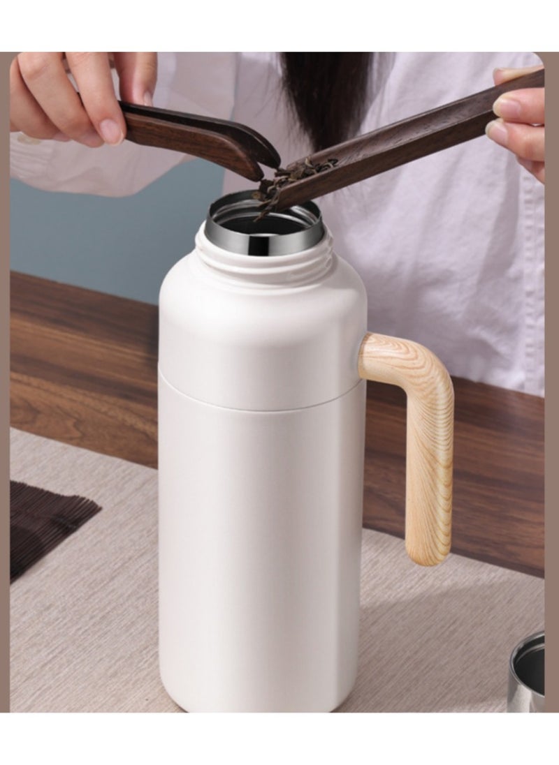 EBMINI - Small Steel Cannon Stewed Teapot Stainless Steel Insulated Pot - Image 1