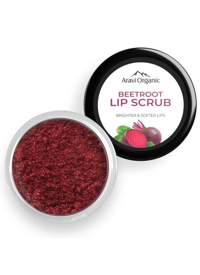 Aravi Organic Beetroot Lip Lightening Scrub Balm For Darkchapped & Pigmented Lips Best Exfoliating  - Image 1