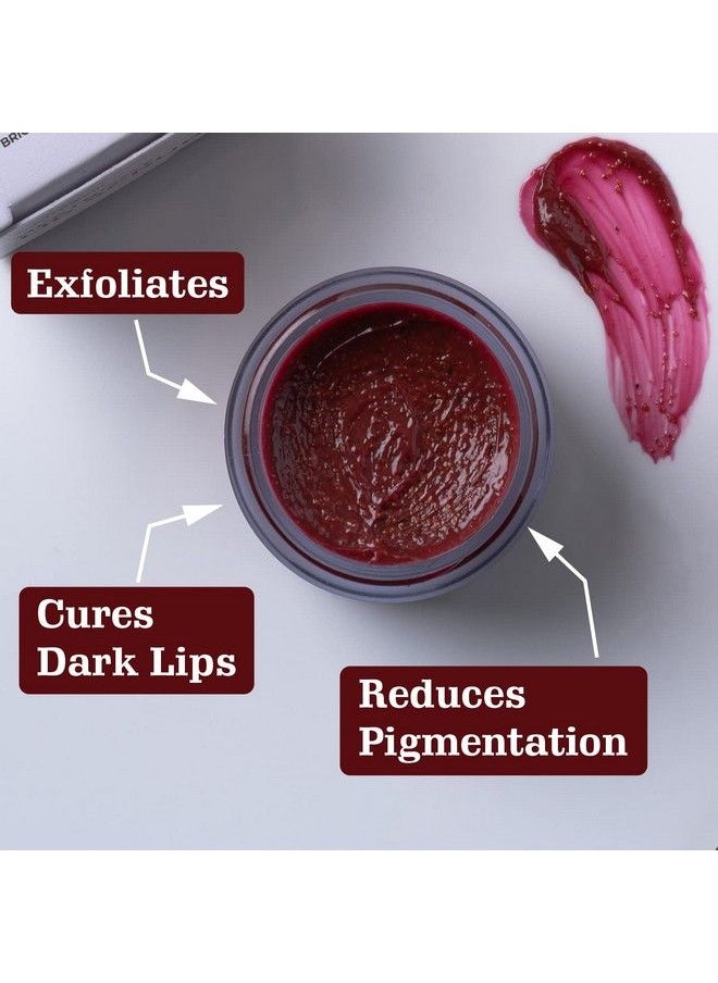 Aravi Organic Beetroot Lip Lightening Scrub Balm For Darkchapped & Pigmented Lips Best Exfoliating  - Image 4