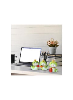 Generic Mini Snake Figurine Miniature Green Snake Statue 2025 Year of The Snake Mascot Figure Resin Good Luck Animal Sculpture Ornaments for Home Office Decor  - Image 4