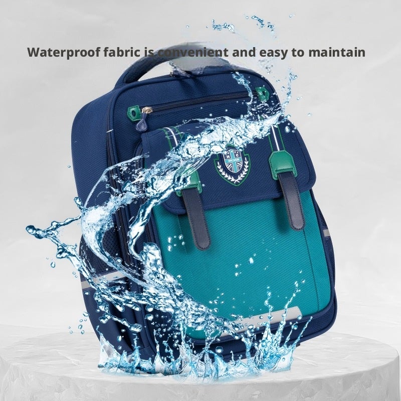 Lightweight Large Capacity Primary School Kids Backpack, Waterproof, Spine Protection - Image 4