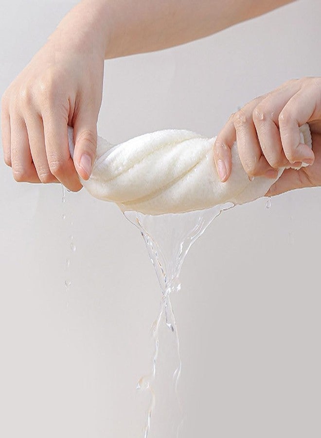 لوزين، قطعتان من مناشف تبخير الوجه الناعمة، قابلة لإعادة الاستخدام، منشفة سميكة للوجه، كمادات باردة وساخنة، مرطبة، للعناية بالبشرة، مناسبة للاستخدام في صالونات التجميل أو المنزل، لون أبيض - Image 5