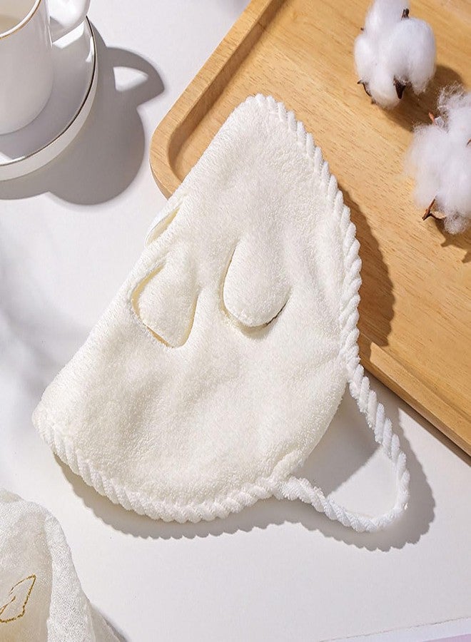 لوزين، قطعتان من مناشف تبخير الوجه الناعمة، قابلة لإعادة الاستخدام، منشفة سميكة للوجه، كمادات باردة وساخنة، مرطبة، للعناية بالبشرة، مناسبة للاستخدام في صالونات التجميل أو المنزل، لون أبيض - Image 3