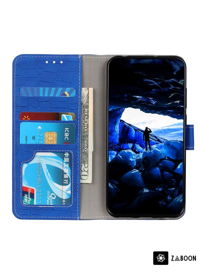 Zaboon Protective Case For Asus Zenfone 7 Magnetic Crocodile Texture Horizontal Flip Leather - Image 4