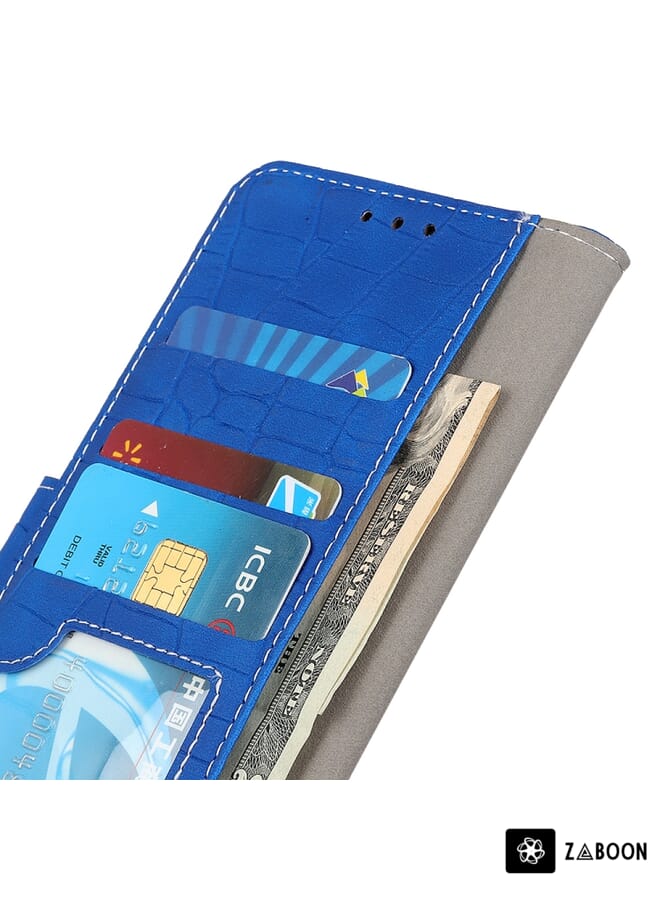 Zaboon Protective Case For Asus Zenfone 7 Magnetic Crocodile Texture Horizontal Flip Leather - Image 5