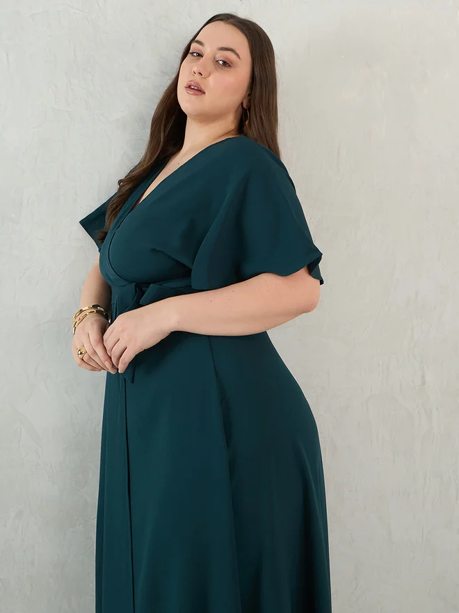 Femmella Emerald Midi Dress
