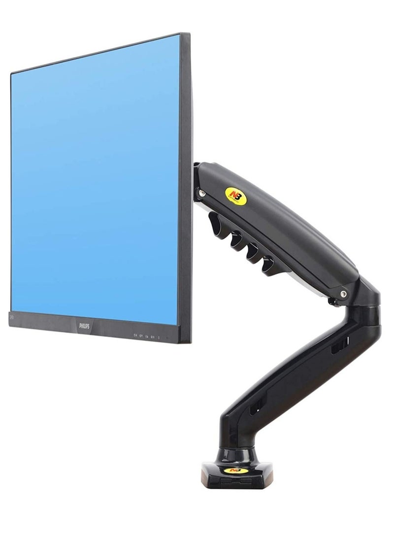 NB North Bayou Monitor Desk Mount Stand Full Motion Swivel Arm Gas Spring for 17in-30in Computer From 4.4lbs to 14.3lbs Black - Image 2
