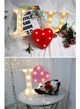 MUMUXI MUMUXI 5W LED Marquee Letter Lights Warm White I Shape  - Image 3