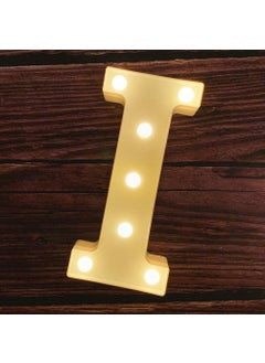 MUMUXI MUMUXI 5W LED Marquee Letter Lights Warm White I Shape  - Image 1