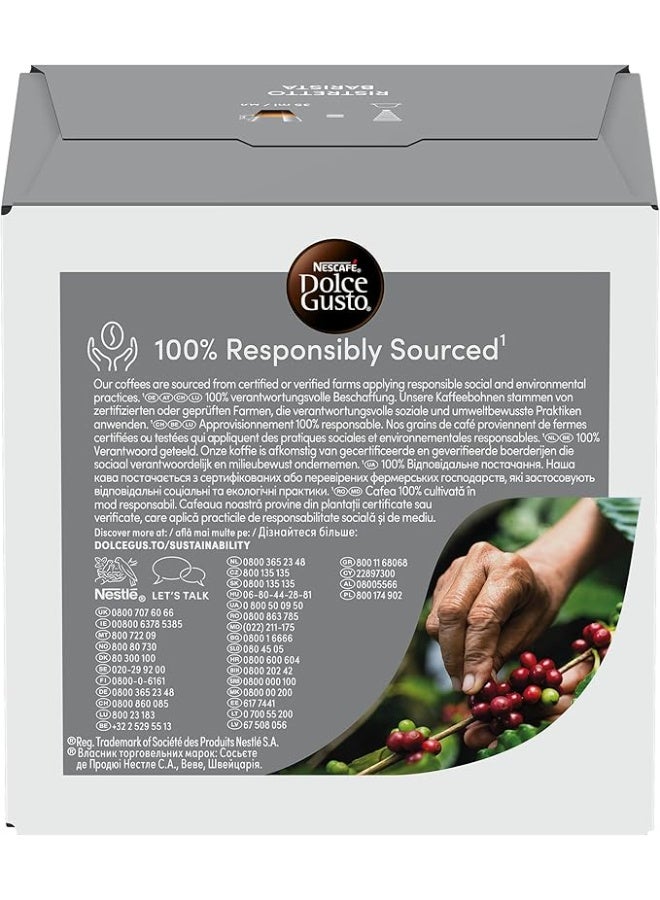 دولسي قوستو كبسولات قهوة ريستريتو باريستا من نسكافيه دولتشي غوستو، 16 كبسولة - Image 4