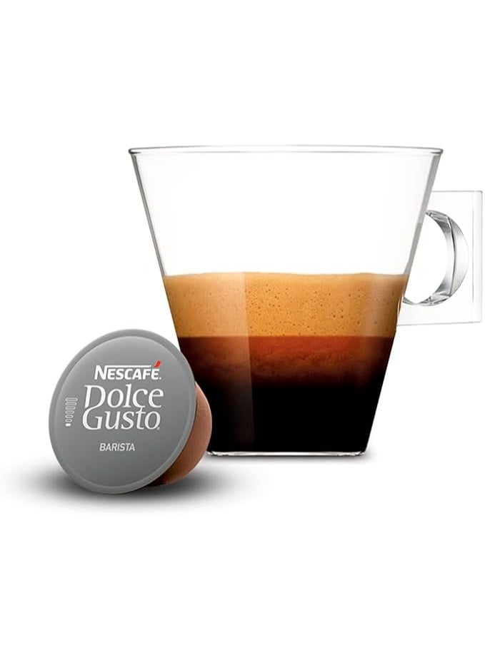 دولسي قوستو كبسولات قهوة ريستريتو باريستا من نسكافيه دولتشي غوستو، 16 كبسولة - Image 2