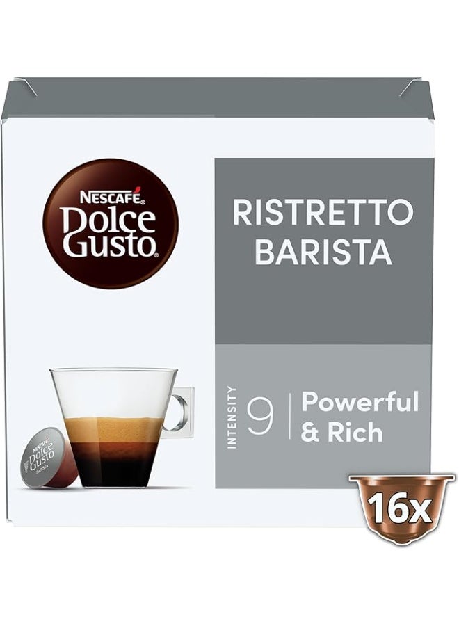 دولسي قوستو كبسولات قهوة ريستريتو باريستا من نسكافيه دولتشي غوستو، 16 كبسولة - Image 1