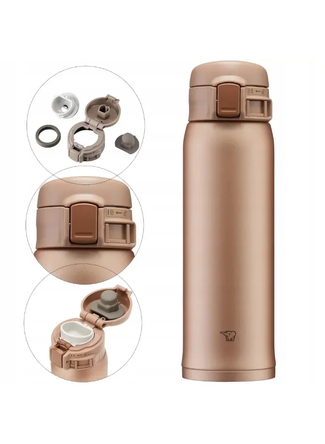 زوجيروشي Zojirushi SM-SR48E-NM Stainless Steel Vacuum Insulated Bottle – Leak-Proof, Lightweight Thermos for Hot & Cold Beverages, Durable & Portable Travel Mug