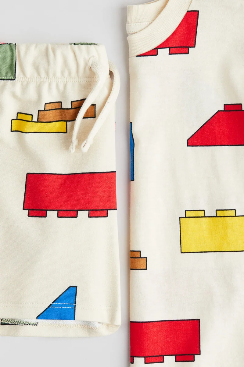 اتش اند ام طقم مطبوع من قطعتين