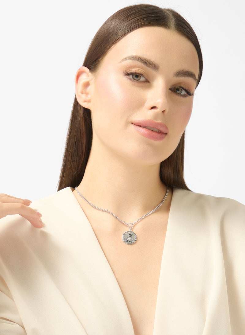 GUESS Bear Coin Chain Necklace - Image 5