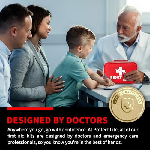 Protect Life Survival First Aid Kit for Home/Business, Camping Survival Kits | Mini Travel First Aid Kit | Camping Equipment | Small Kits for Car | Outdoor Emergency Survivals Pack - 250pcs - Image 2