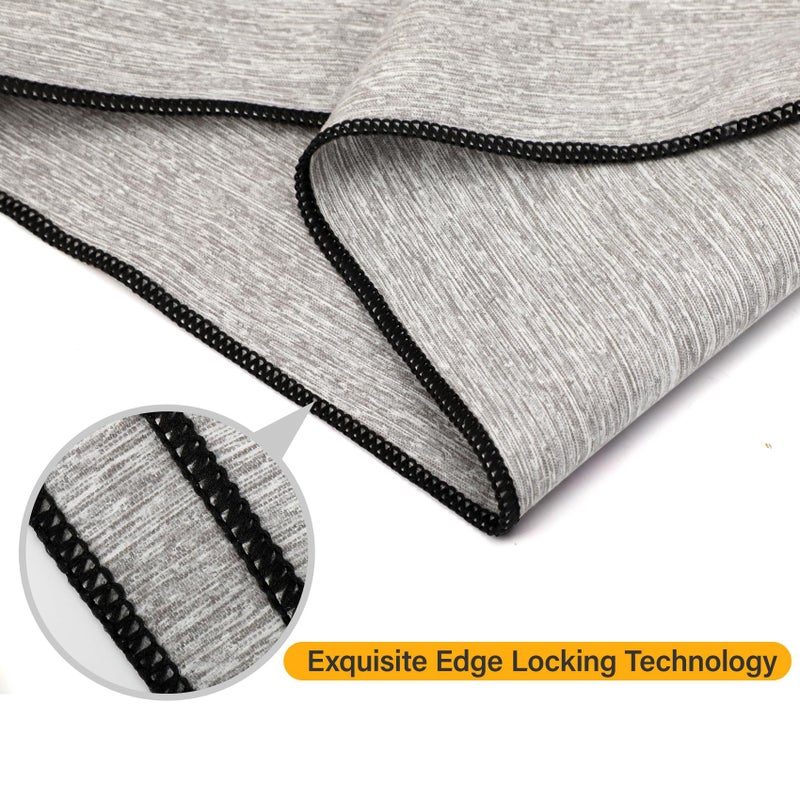NUOYEE 3 Pack Microfiber Gym Towel Fast Drying Men Women Workout Gear for Body Sweat Sports Exercise Fitness Tennis Running Riding Hiking Camping Yoga Jogging Fishing Working Out Towel - Image 3
