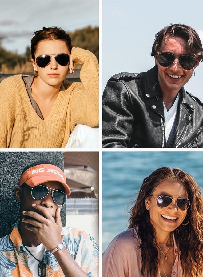 Men's and women's retro sports fashion anti-ultraviolet sunglasses goggles sunglasses - Image 3