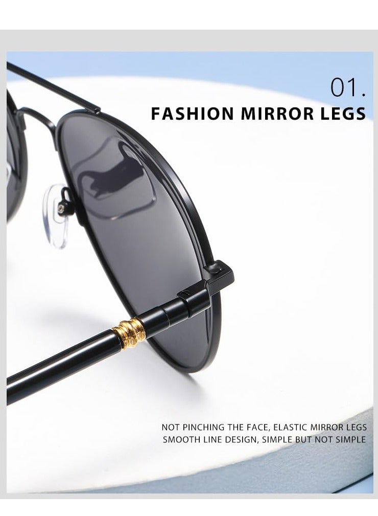 Men's and women's retro sports fashion anti-ultraviolet sunglasses goggles sunglasses - Image 4