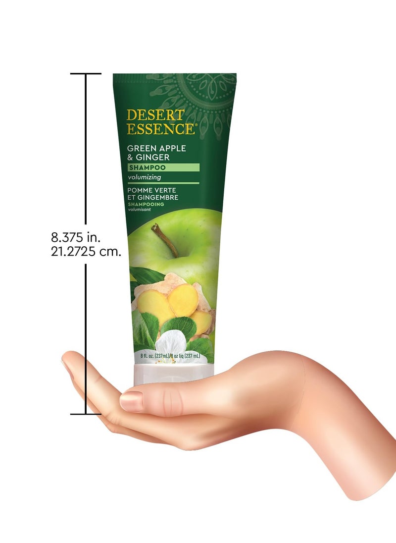 DESERT ESSENCE Desert Essence, Thickening Shampoo, Green Apple and Ginger, 8 oz  - Image 2