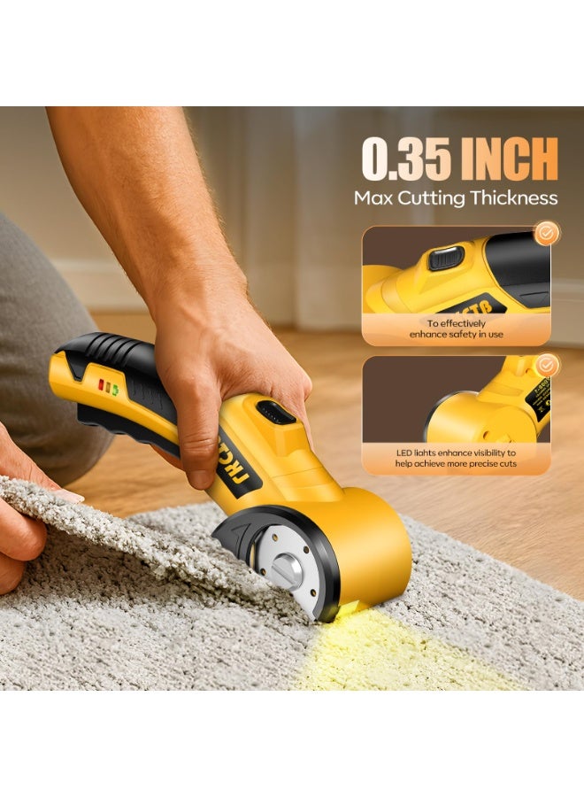 Electric Scissors, Cardboard Cutter, With LED Light, High-Efficiency Brushless Motor, 3500mAh Battery, Tungsten Steel Blade, Suitable for Cloth, Cardboard, Leather, Carpet Wire Rope Cutters - Image 4