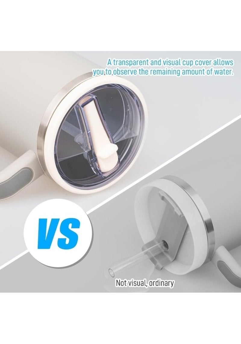 Leak-Proof Lid 4 White Durable Straw-Friendly Overflow-Proof Insulated Cup Lid - Beverage Secure Functional Design Cup Lid for Car Work Outdoor On-The-Go Use - Image 5
