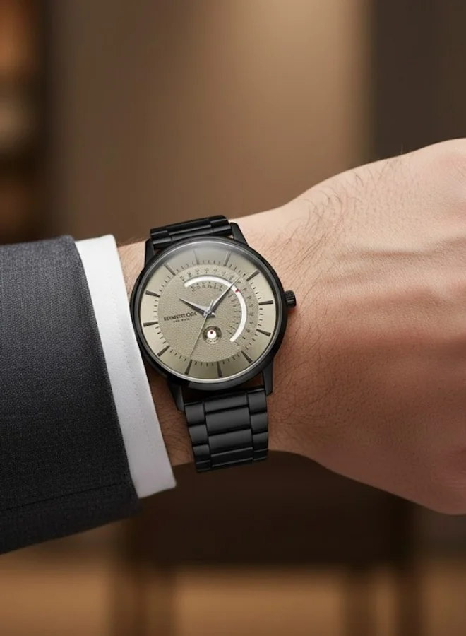 Kenneth Cole New York  Modern Classic Grey Dial Black Stainless Steel Bracelet Analog Watch for Men 42mm for Men | Best Price UAE