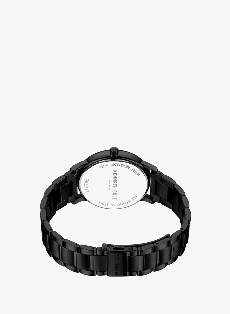 Kenneth Cole New York  Modern Classic Grey Dial Black Stainless Steel Bracelet Analog Watch for Men 42mm for Men | Best Price UAE