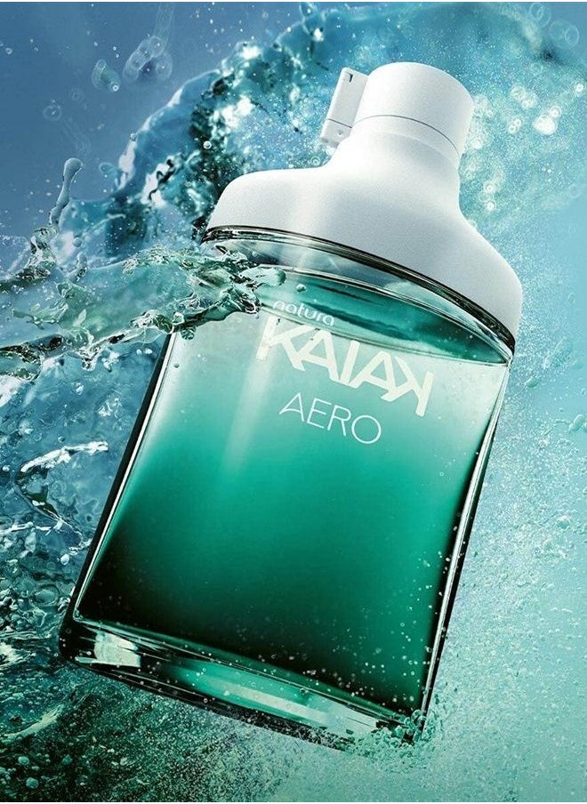 Natura - Linha Kaiak Natura - Colonia Masculina Aero 100 Ml - (Natura Kaiak Collection - Aero Eau De Toilette 3.38 Fl Oz) - Image 1