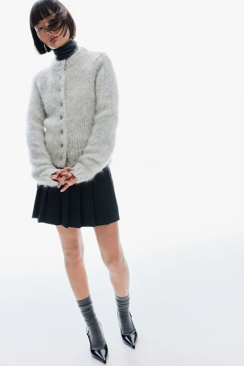 اتش اند ام Mohair-Blend Cardigan