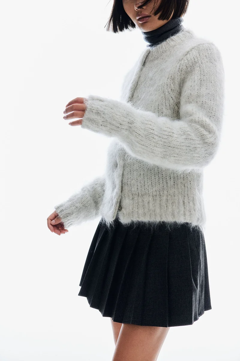 اتش اند ام Mohair-Blend Cardigan
