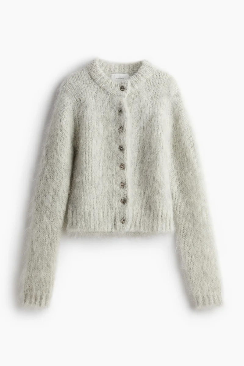 اتش اند ام Mohair-Blend Cardigan