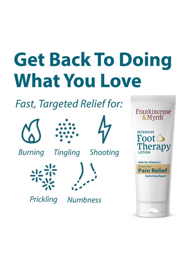 Frankincense & Myrrh Frankincense and Myrrh Foot Pain Relief Cream - Intensive Foot Therapy Lotion - Diabetic Nerve Pain Relief Neuropathy Cream | Restless Leg Syndrome | Frankincense Essential Oil, 3 Ounce (1-Pack)  - Image 2
