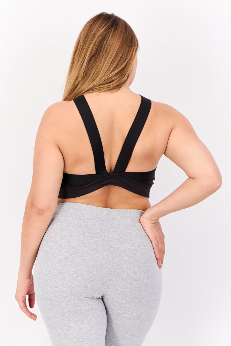 PUMA Women Sportswear Fit Sleeveless Padded Training Sport Bra, Black - Image 3