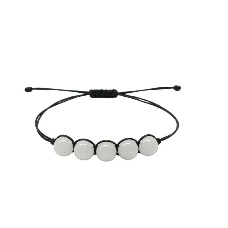 British Fossils Natures Gift Cord Bracelet Quartz - Image 1