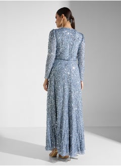 Long Sleeve All Over Sequin Split Maxi Dress - pzsku/ZA2A1E2C3201E6A8056A5Z/45/_/1741239945/5f125320-0e6b-497a-9360-3fa7f4e16867